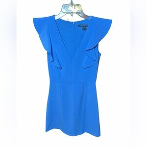 Womens French Connection Mini Dress in blue size 0